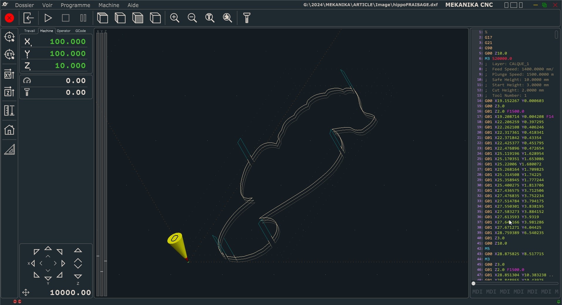 Import a vector file directly to your CNC milling machine