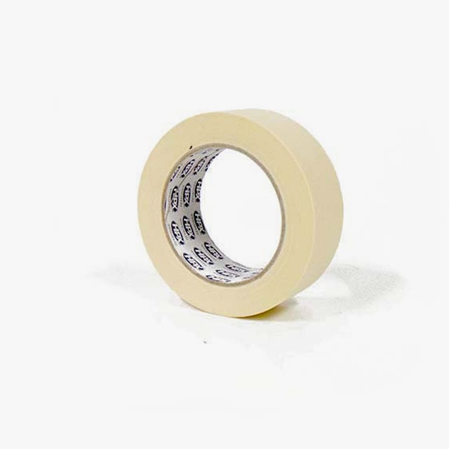 Masking tape on grey background