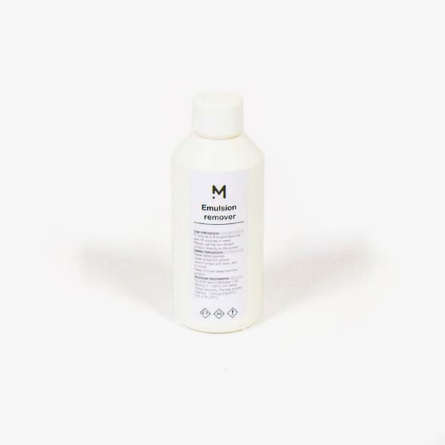 Emulsion Remover 200ml on a grey background