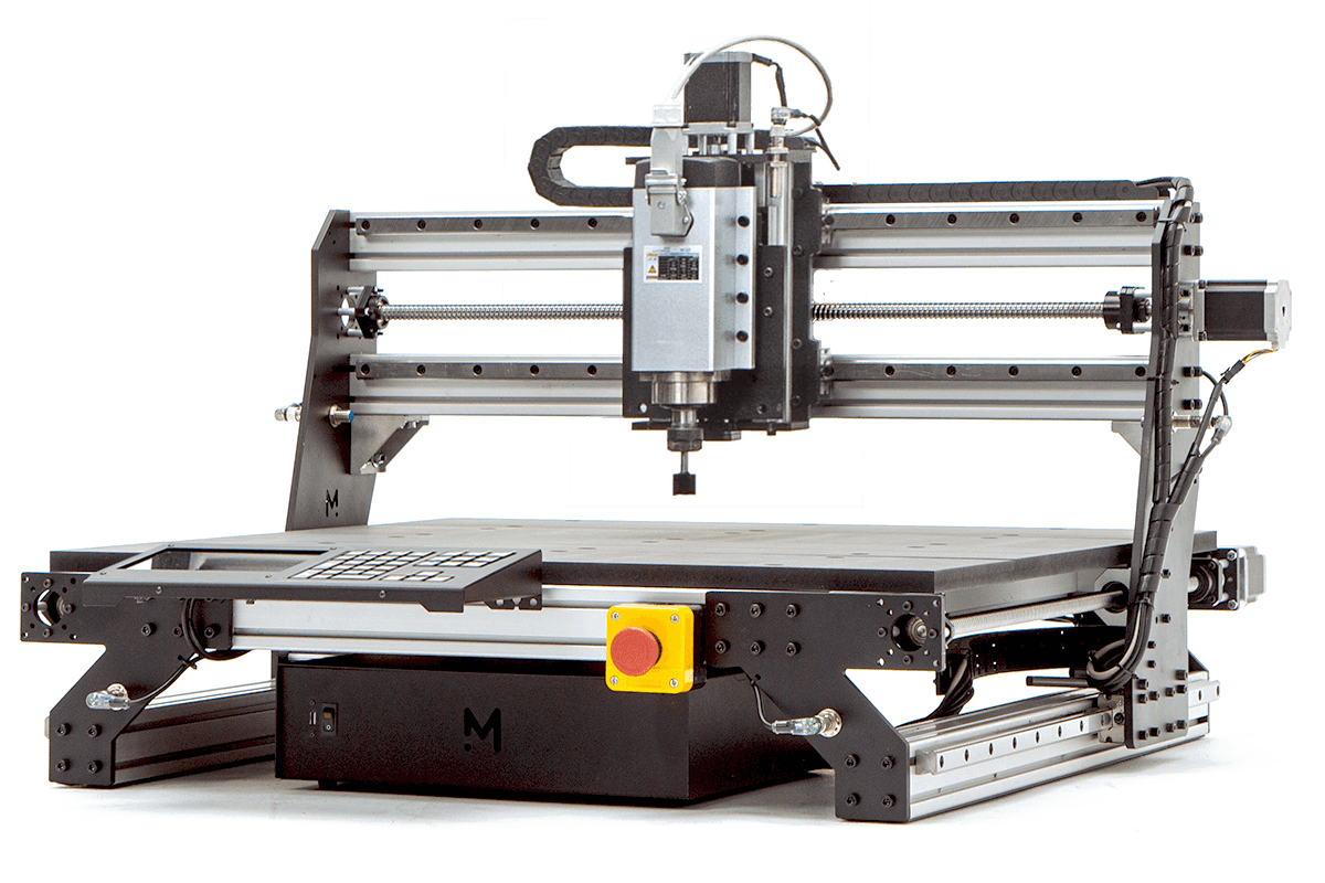 Mekanika Pro CNC machine with VFD Spindle 3/4 left view white background