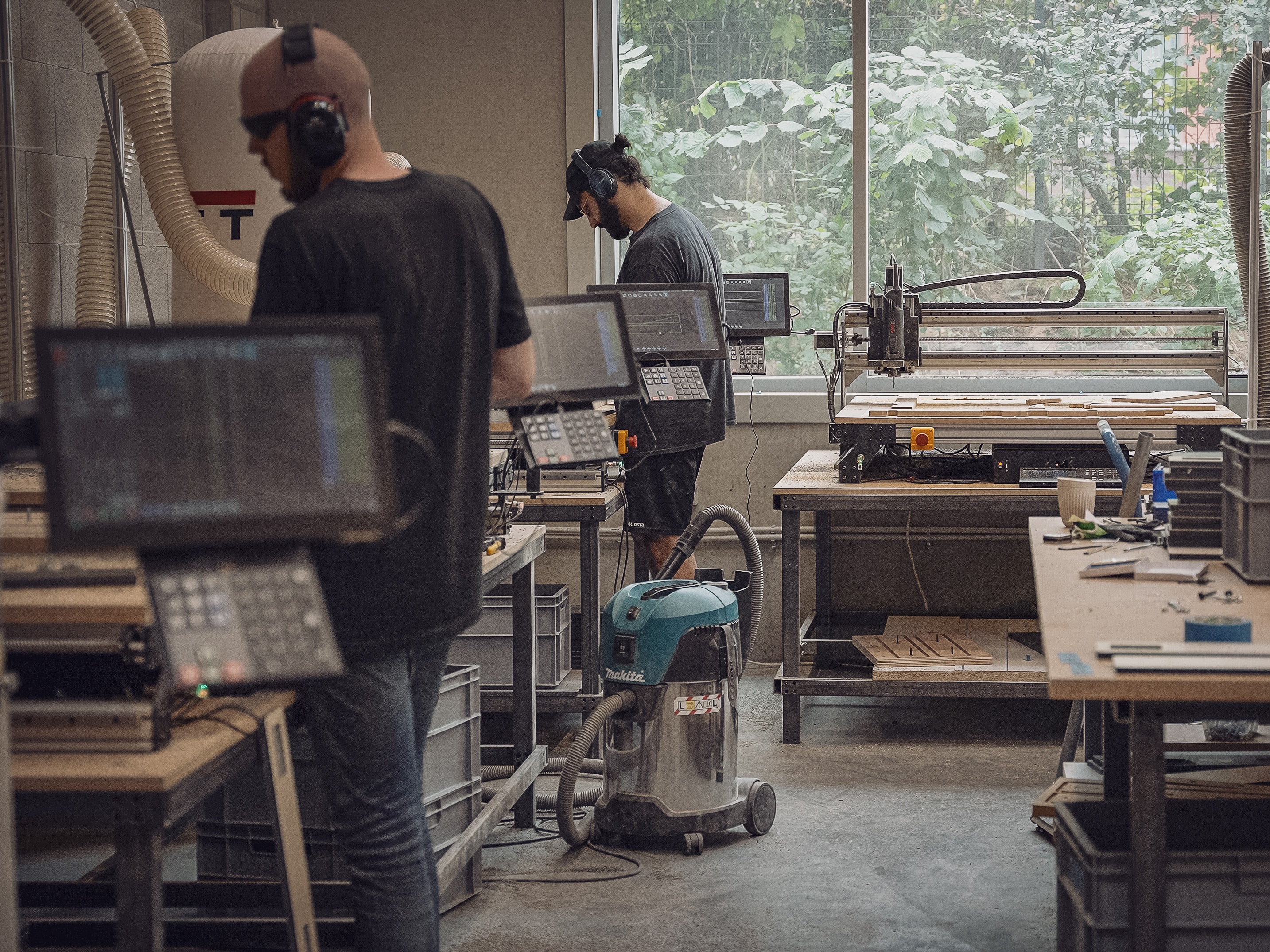 mekanika CNC farm at Duplex Studio's workshop in Brussels