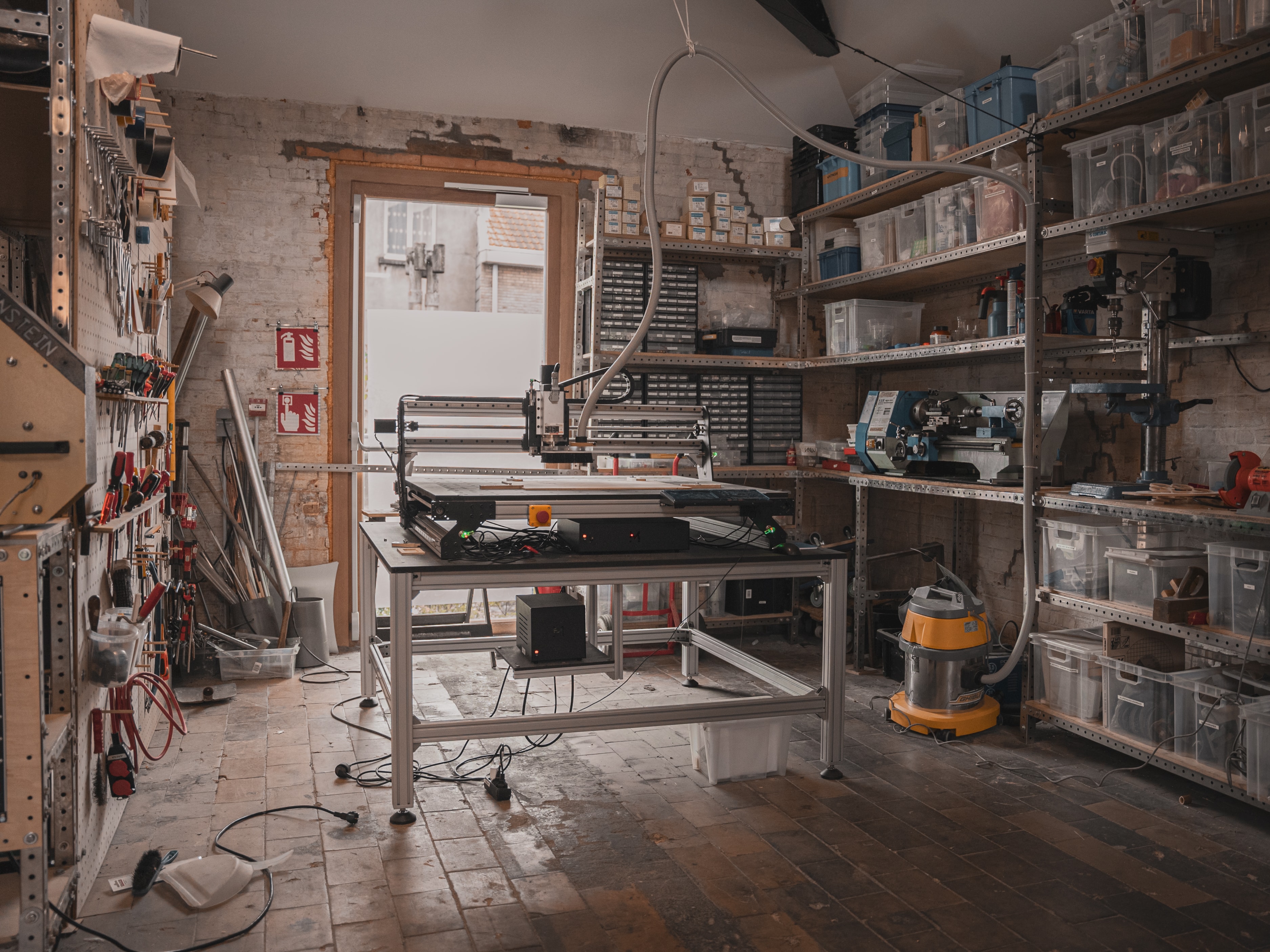 Mekanika Pro size Large CNC milling machine photographed in a fablab workshop in Gent Belgium