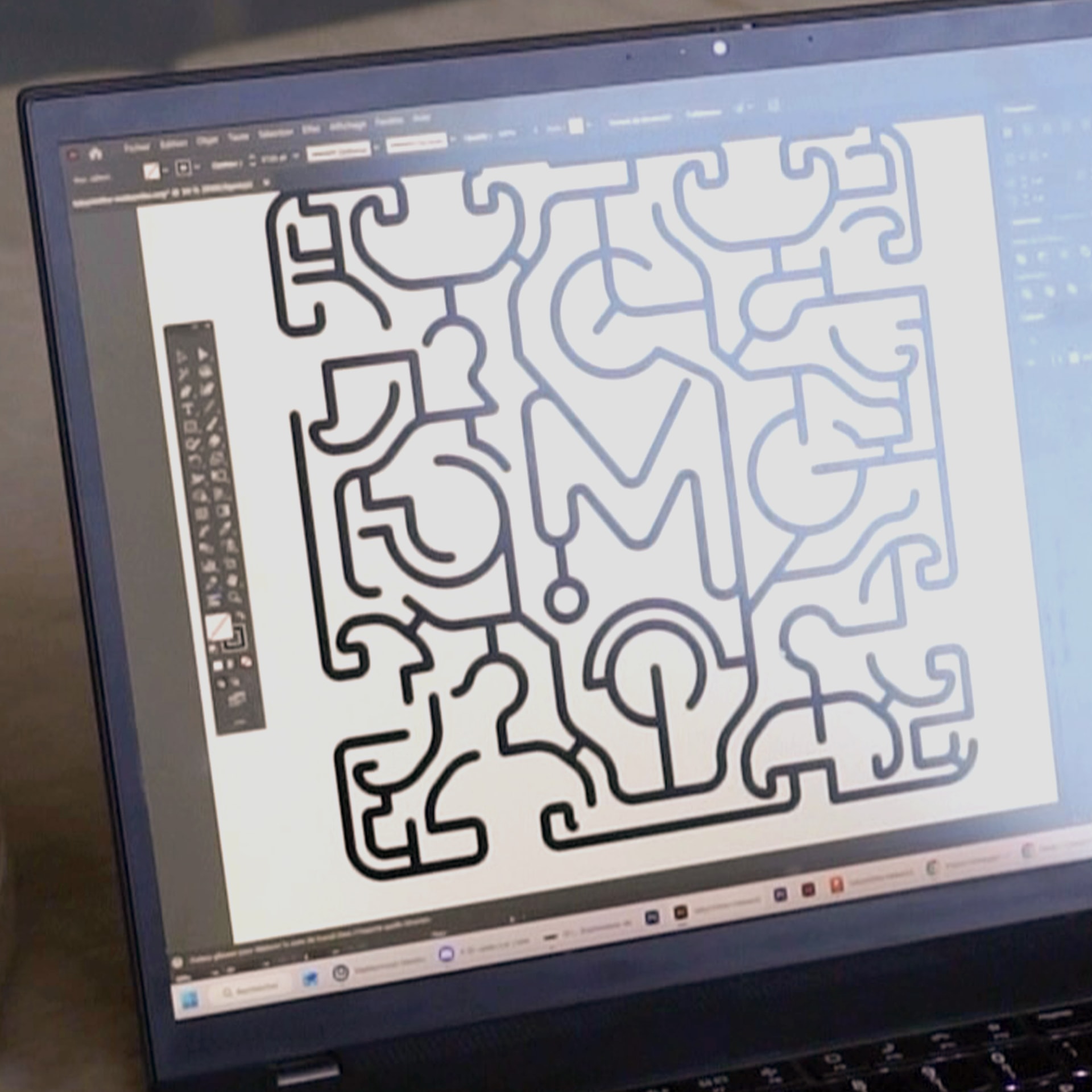 Adobe Ilustrator interface