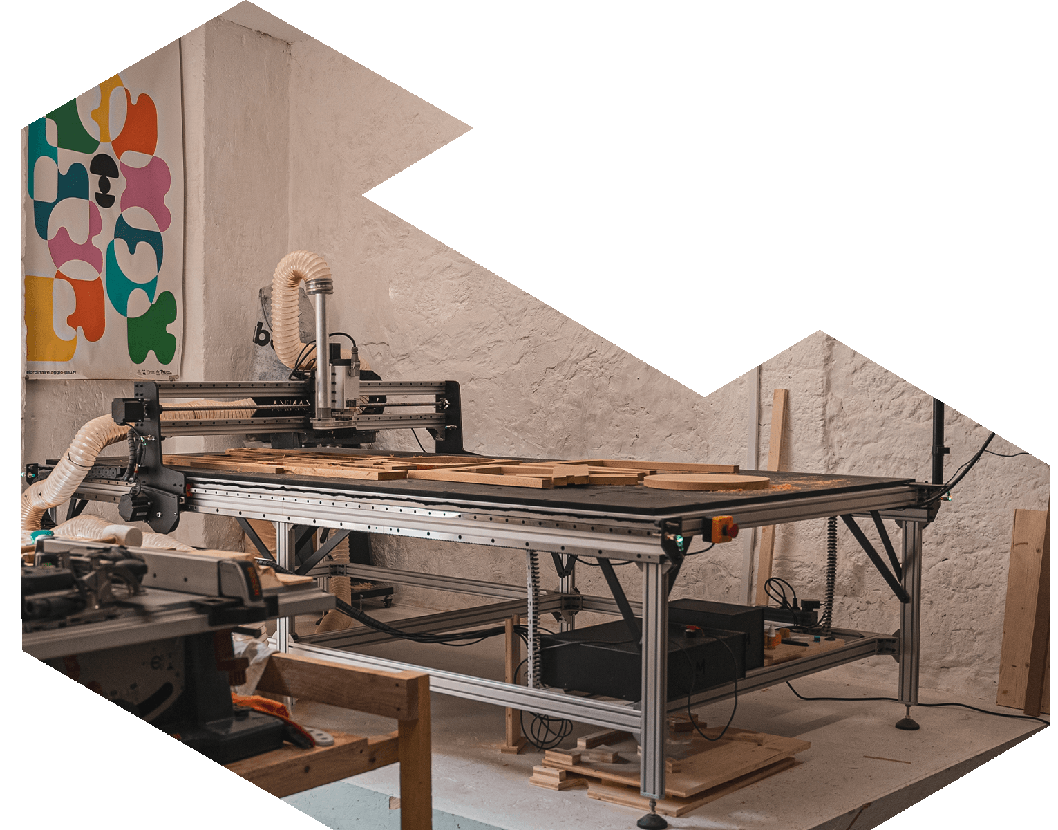 Fab CNC in a wood workshop