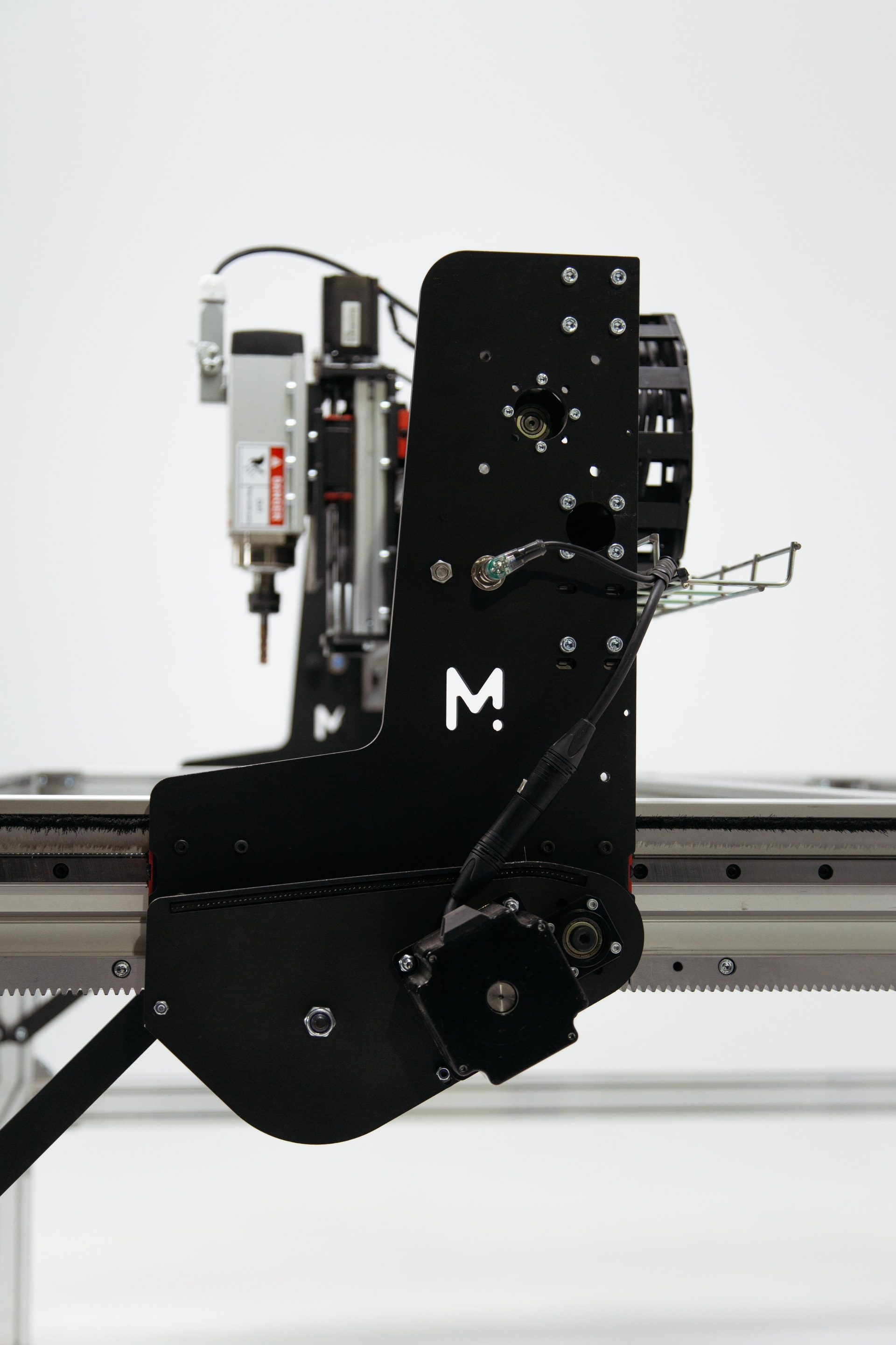 Close up on the gantry assembly of the Mekanika Fab