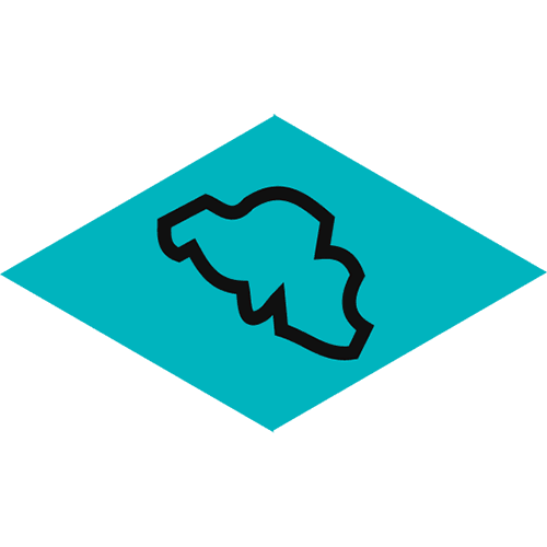 pictogram depicting the border of Belgium