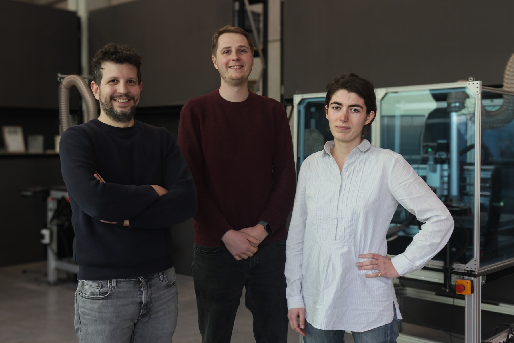 Simone, Julien and Louise from Mekanika posing together