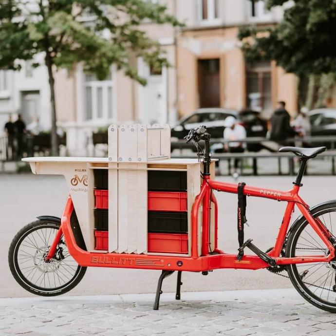 Cargo bike furniture milled with a CNC router