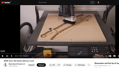 Bronze Sword Mold CNC project