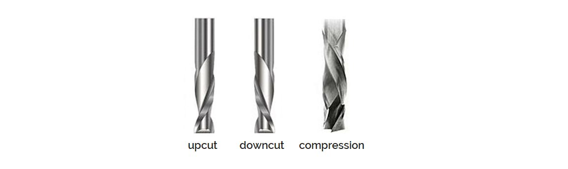End mills - Upcut, downcut & compression end mills