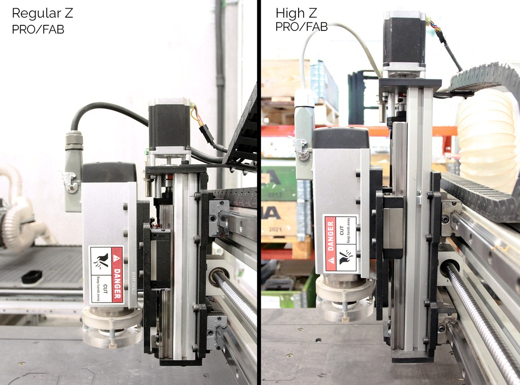 Axe-Z CNC augmenté